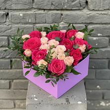 Композиция моя любовь в Лянторе Цветочная композиция из Розы в коробке в Лянторе