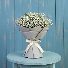 Букет Белые гипсофилы в Лянторе Букет цветов из:  Гипсофила в Лянторе