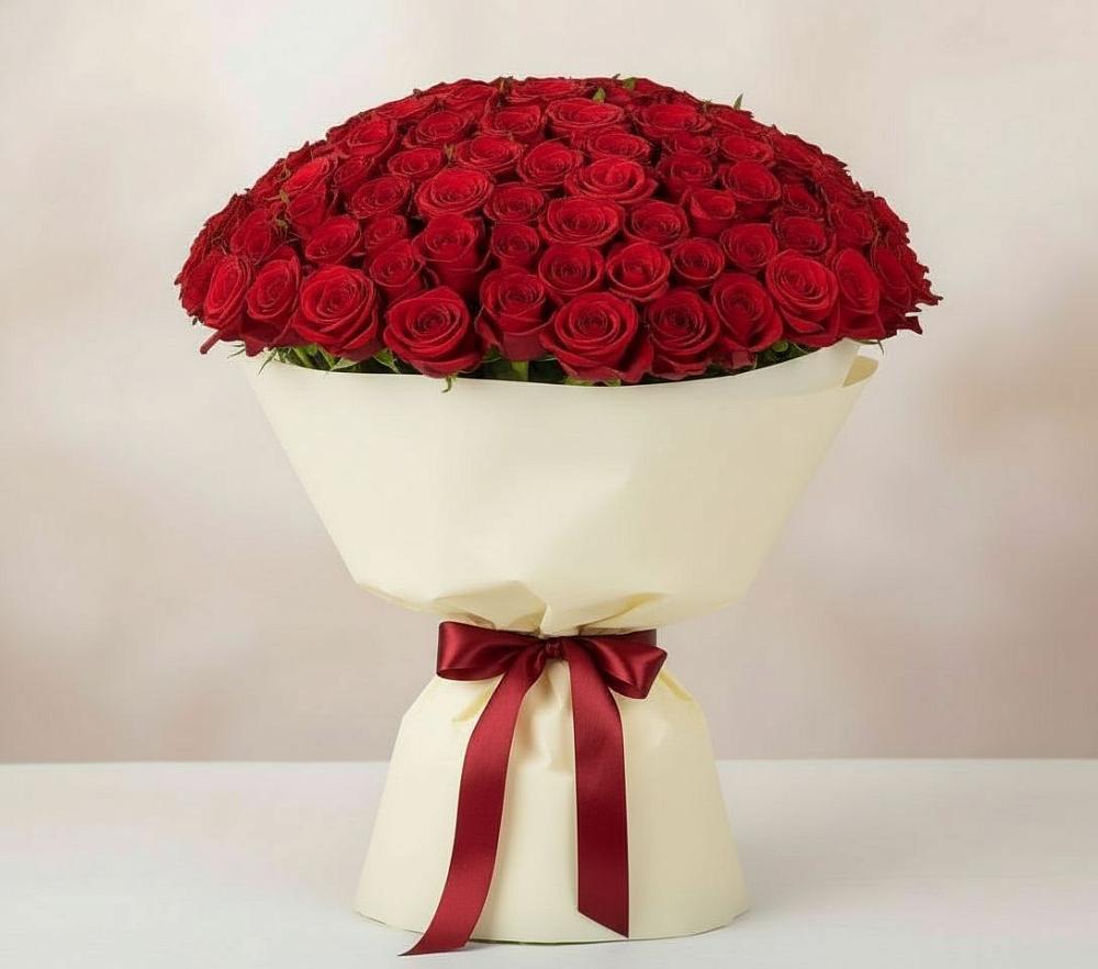 101 Красная роза Милано в Лянторе Букет 101 Красная роза Милано в Лянторе