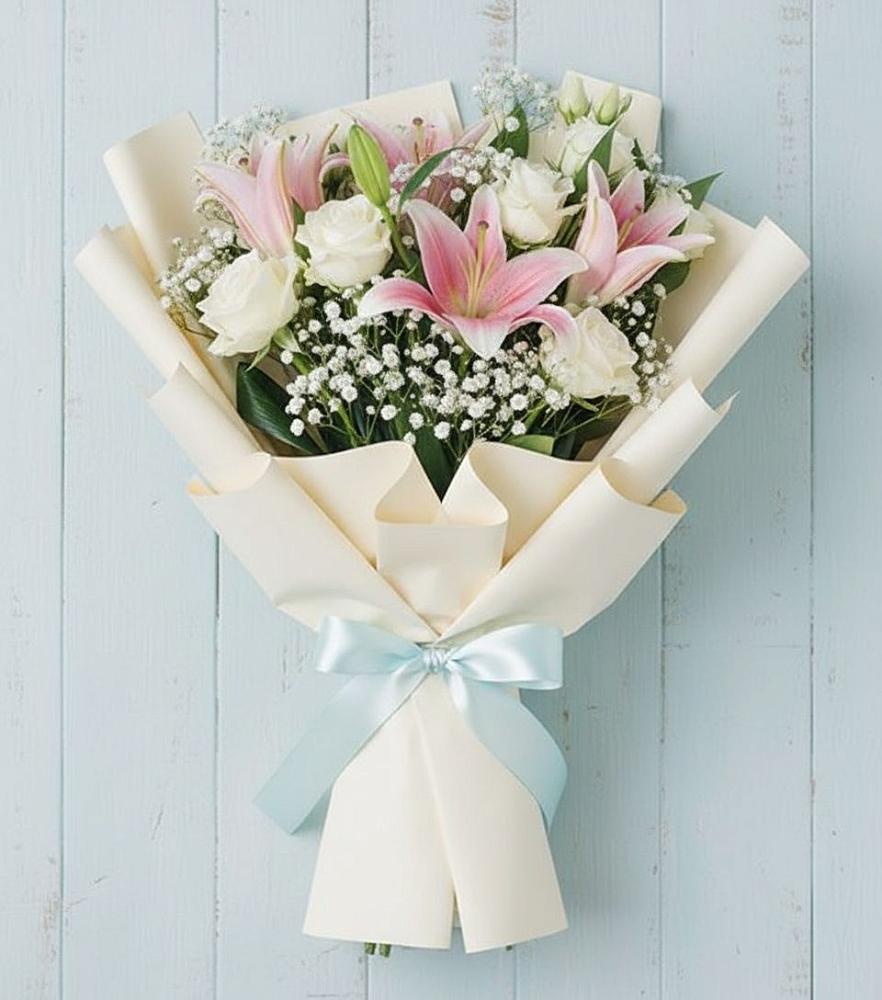 Букет Лилии в Лянторе Букет цветов из: Лилии в Лянторе