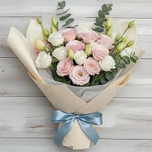 Букет шампанское #REPLACE_PRED# Лянторе Букет цветов из:  Лизиантусы #REPLACE_PRED# Лянторе