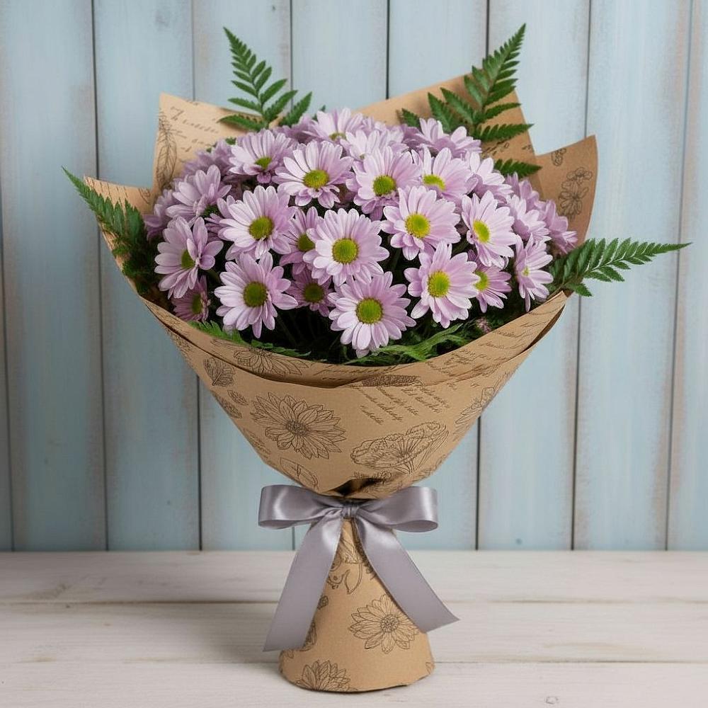 Букет соблазн в Лянторе Букет цветов из: Хризантемы в Лянторе