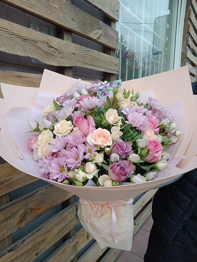 Букет фея в Лянторе Букет цветов из: Розы и Хризантемы в Лянторе