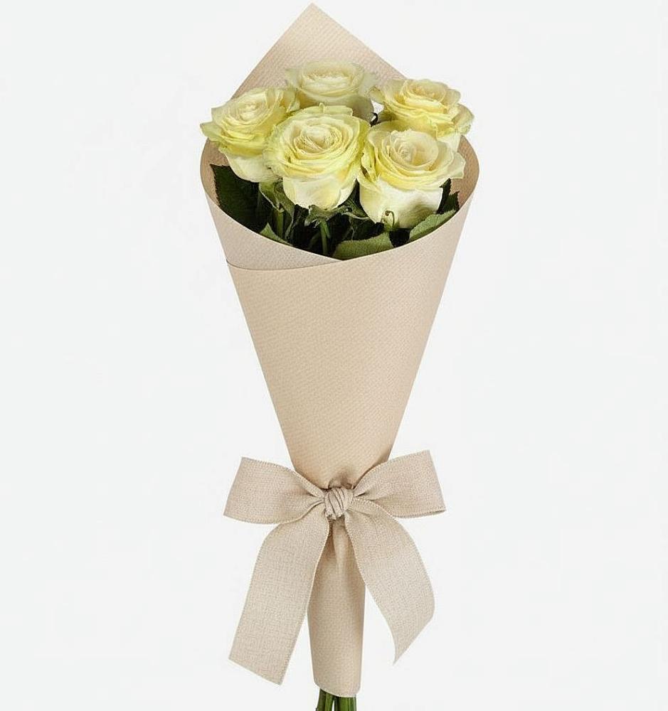 Букет белые крылья в Лянторе Букет цветов из: Розы в Лянторе