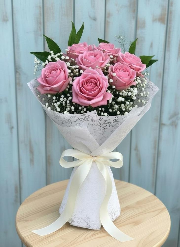 Букет шик блеск в Лянторе Букет цветов из: Розы в Лянторе