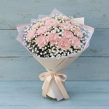 Букет Нежность рассвета в Лянторе Букет цветов из:  Гвоздики в Лянторе