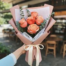 Букет персиковый аромат в Лянторе Букет цветов из:  Розы в Лянторе