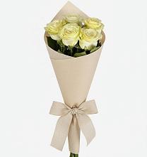 Букет белые крылья в Лянторе Букет цветов из:  Розы в Лянторе