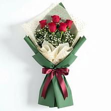 Букет рубиновое очарование в Лянторе Букет цветов из:  Розы в Лянторе