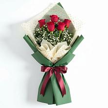 Букет рубиновое очарование в Лянторе Букет цветов из:  Розы в Лянторе