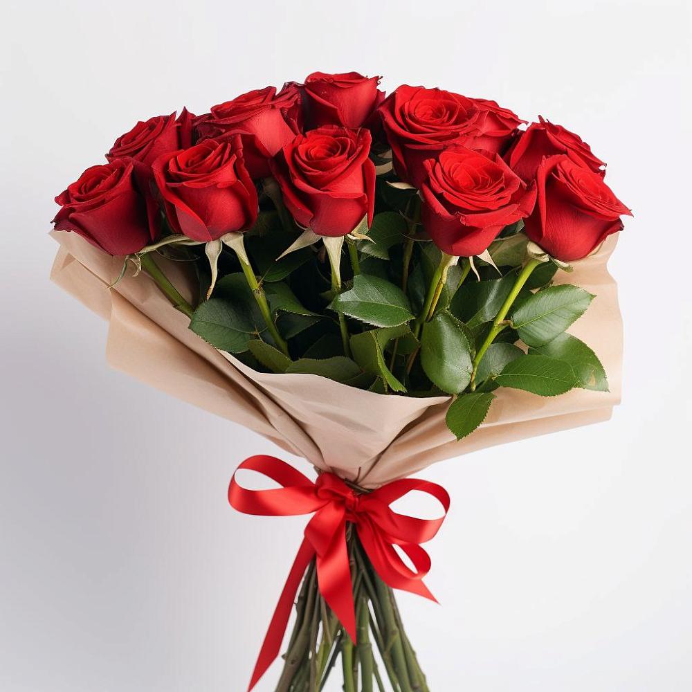 11 Красных роз Эдлесс Лав в Лянторе Букет 11 Красных роз Эдлесс Лав в Лянторе