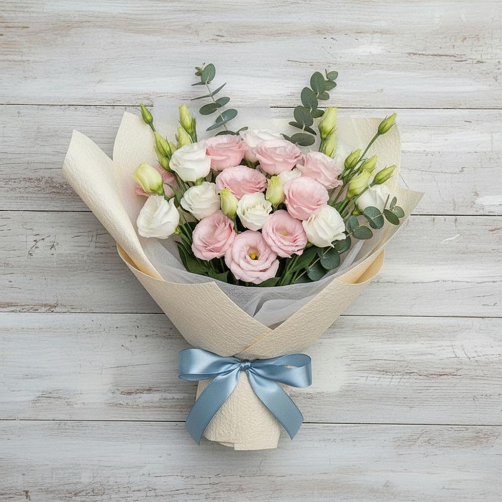 Букет шампанское в Лянторе Букет цветов из: Лизиантусы в Лянторе